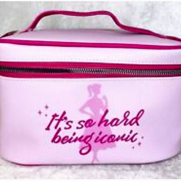 Barbie, "It's Hard Being Iconic" Zip Around Cosmetic Case - Picture 1 of 6